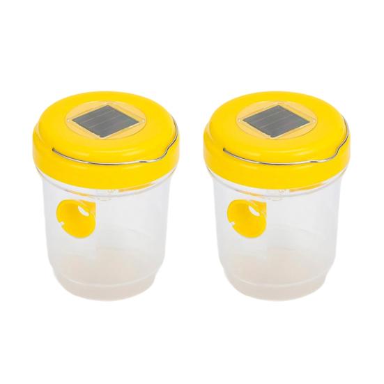 2/4 шт. Уличная подвесная ловушка для ос на солнечной батарее, ловушка для шершней и пчел