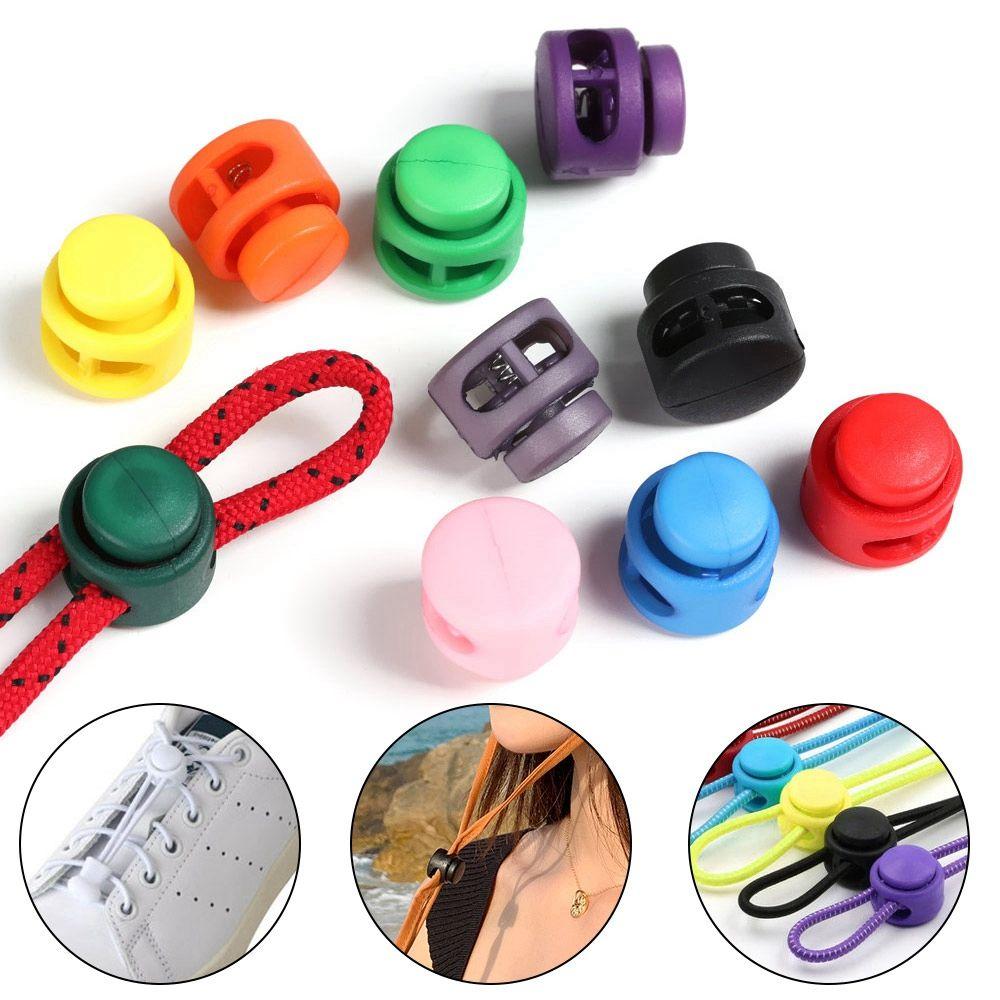 Quality 6mm Hole Sportswear Accessories Toggle Clip Cord Lock Bean Apparel Shoelace Plastic Stopper