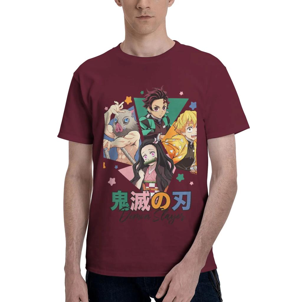 Demon Slayer Kimetsu No Yaiba Core Team Portrait Unisex Clothing Tshirt Crazy Tee Shirt Short Sleeve Fugees Cotton