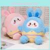 Rabbit Easter Eggshell Plush Toy Cartoon Stuffed Doll Home Decoration Gift 25cm