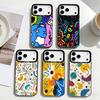 Модный Абстрактный Чехол для Телефона Для iPhone17,16,15,14,13,12,Pro Max Черный Цветной Чехол для Телефона