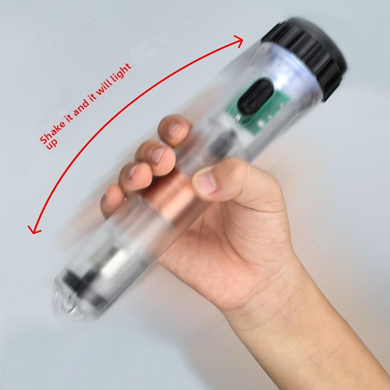 Hand Cranked Charging Farah Flashlight Strong Magnetic Self Generating Emergency Flashlight Physics Science Teaching Tool
