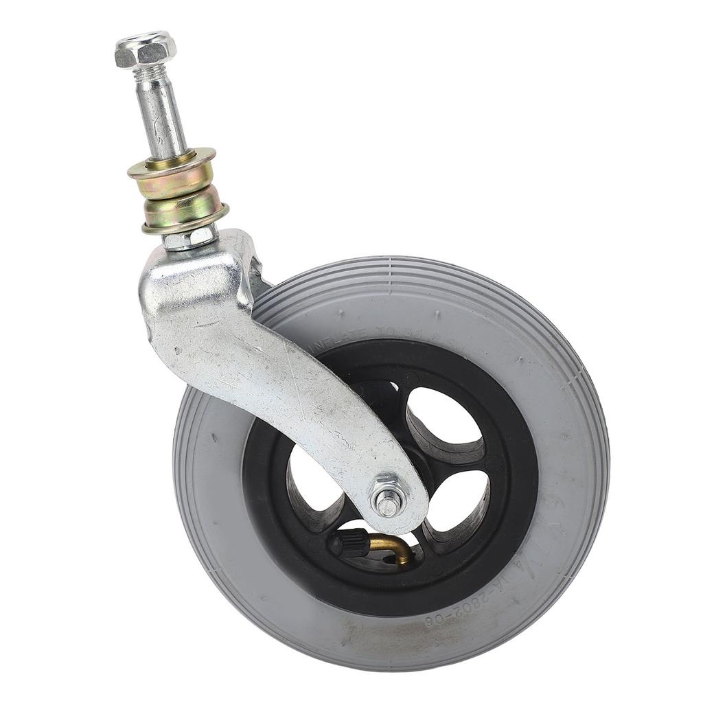 Сменное колесо для инвалидной коляски, серое, 6 дюймов, ПУ, надувное, универсальное переднее колесо для инвалидной коляски