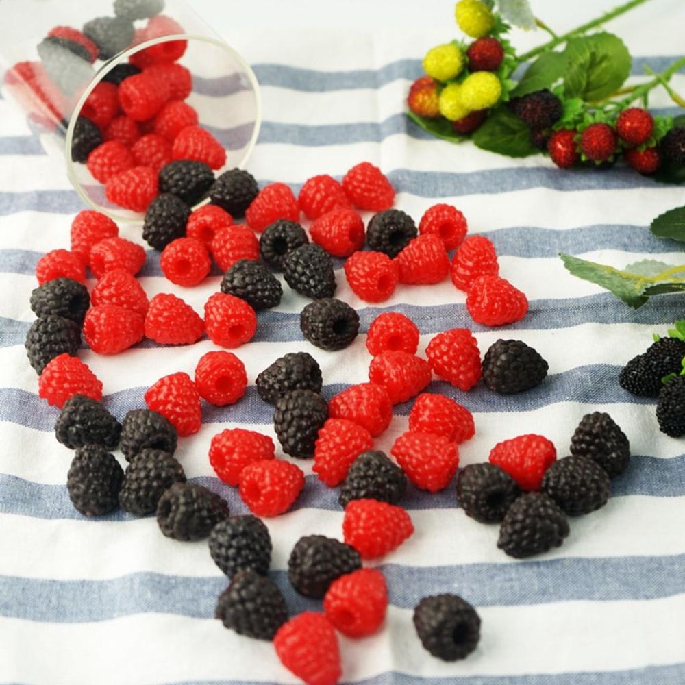 Color DIY Accessories Fake Fruit Artificial Raspberry Photography Props Mulberry Branch Model