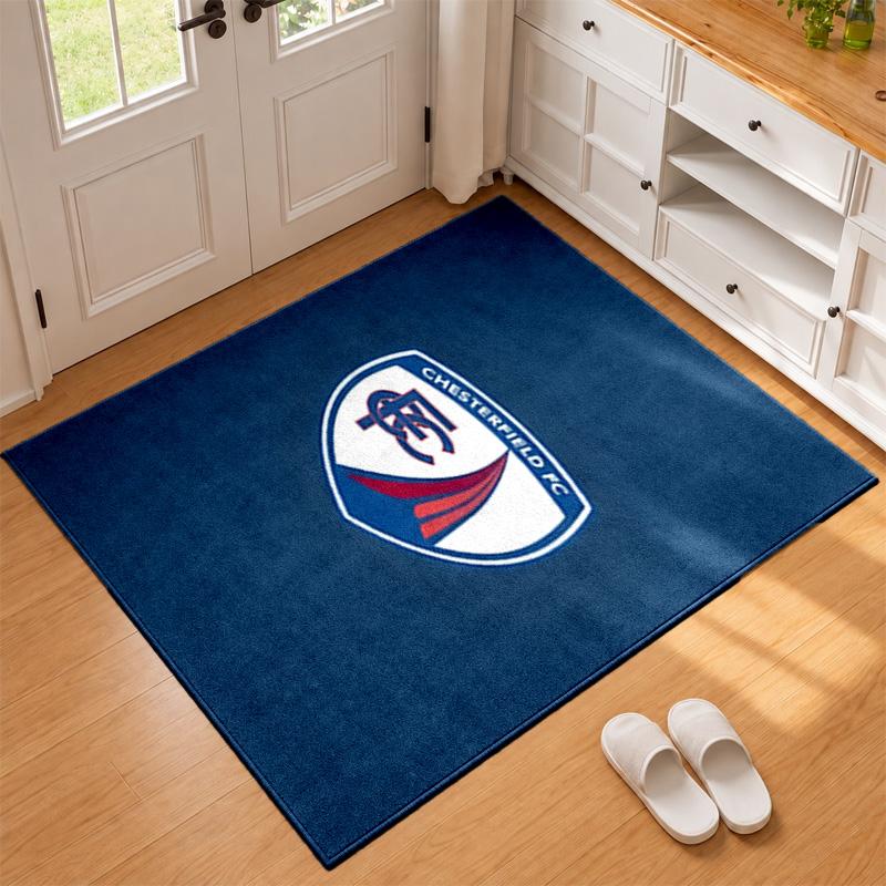 Chesterfield F.C Carpet Door Mat for Living Room or Bedroom Protective Mat Under Chair Office Decoration Christmas Gift Birthday Present