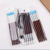 5Pcs Rubber Pen Tip Clay Carving Pen Wooden Handle Clay Sculpture Tools  Clay Sculpture