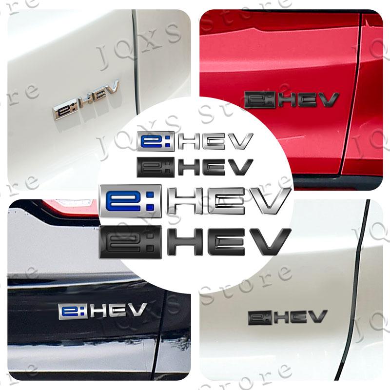3D ABS Plastic Emblem Car Side Fender Badge Car Rear Trunk Sticker For Honda Odyssey Accord Hybrid e: HEV Logo Accessories