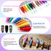12/24 Colors Nail Art Pen Set Quick Dry Graffiti Nail Art Markers Fine Tip Waterproof Polish Pens Drawing Painting Liner Brush