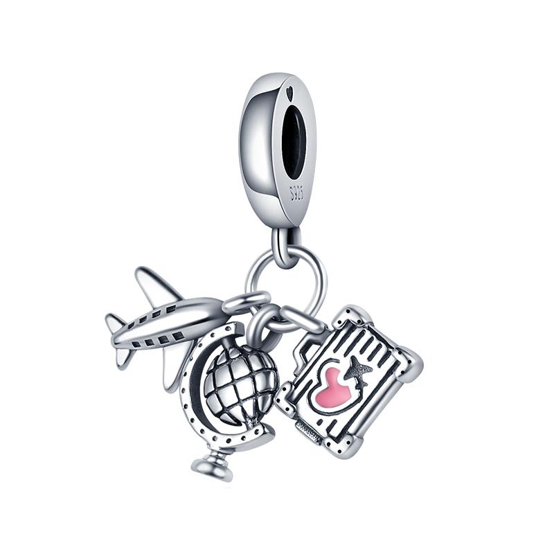 Copper Color Eiffel Tower Famous Attractions Series Charms Bead Fit 3Mm Original Bracelets Diy Jewelry Souvenir Gift