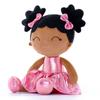 Plush Toys Girl Gifts Baby Girl Plush Doll for Baby's First Birthday Gift Curly Girl Glitter Series 30 Cm Rose Red