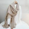 Autumn Winter Keep Warm Soft Skin Friendly Modal Striped Scarf For Men And Women