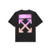 Off-White Задняя Граффити Градиентная Стрелка Принт Мода Легкая Роскошь Модный Универсальная Футболка Унисекс Топы OFFTEGARC067Q