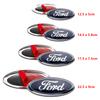 UENT8 12.5-22.5cm ABS Chrome 3D Car Front Grill Emblem Hood Decal For Ford Focus Kuga Ranger Mondeo Fiesta S-MAX Auto Badge Luxury Pro