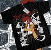 Футболка Steins Gate Курису Макисэ Девушка Каваи Ваифу Аниме Футболка - Черная Унисекс Футболка
