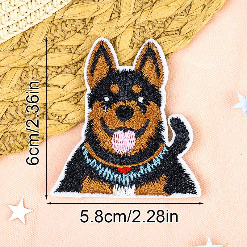 Мультяшная собака, разные стили, сумка, шляпа, полиэстер, декоративная вышивка, сделай сам, тканевая нашивка, симпатичная, 6 стилей