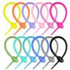 Pack of 10/20/50 Silicone Reusable Bag Twist Wire Fasten Cable Zip Tie Flexible Ties for Organization and DIY Projects