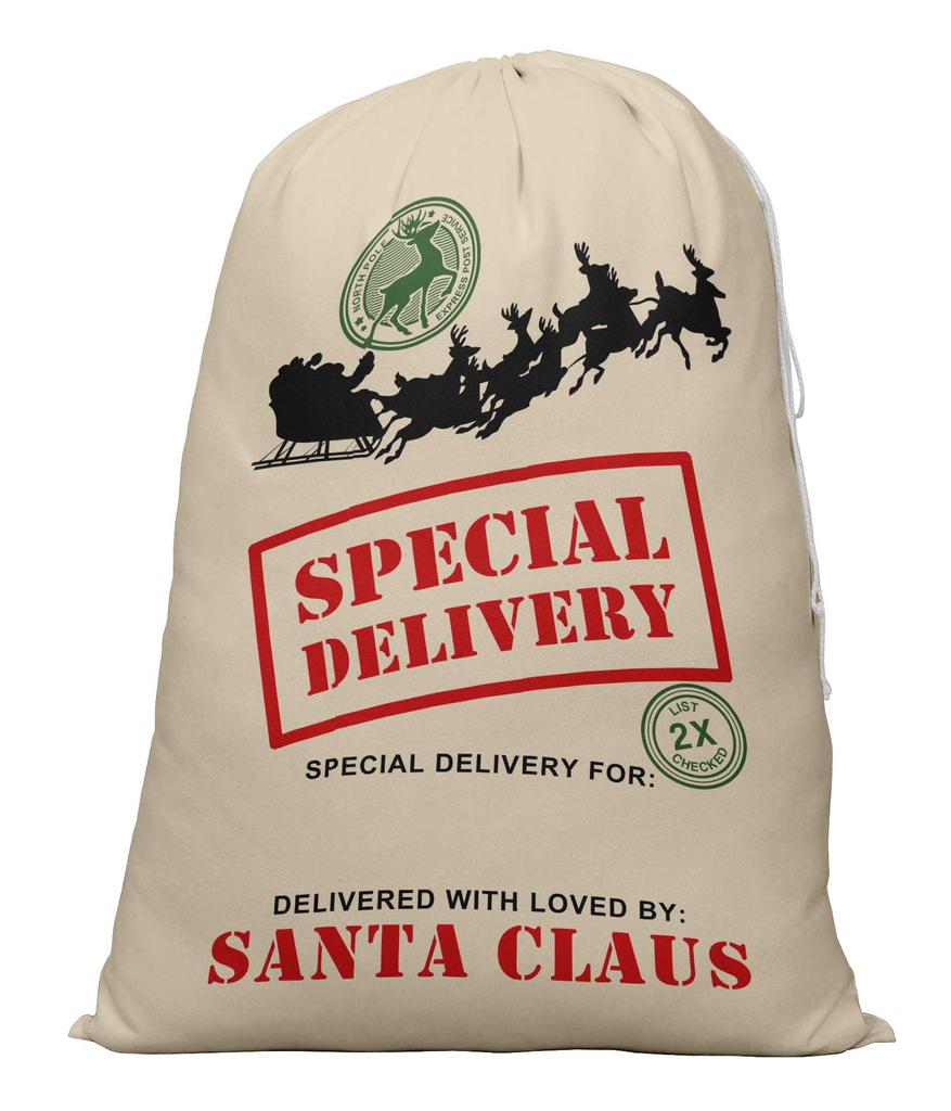 Printtoo 2 шт. Подарочный мешок Санты для детей, рождественские подарки, рождественский мешок, персонализированные сумки, большие 27x20 дюймов