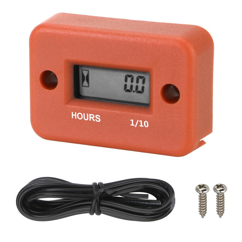 Водонепроницаемый для мотоцикла, квадроцикла, бензинового морского снегохода, счетчик моточасов, цифровой счетчик моточасов, ЖК-дисплей, портативный
