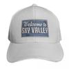 Welcome to Sky Valley Sign Baseball Cap Luxury Unisex cap custom caps Sunscreen Hat Beach Hats For Unisex Womens