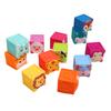 12 шт. Детские кубики для складывания, развивающие игрушки для строительства, развивающие кубики с животными