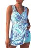 Tankini Plus Size Swimwear Women 2025 Beach Two Piece Swimsuit Woman Swimming Suit Sexy Bathing Suits Print Swimdress Monokini