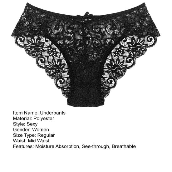Сексуальные женские трусы, кружевные антисептические тонкие треугольные женские трусики, женская одежда