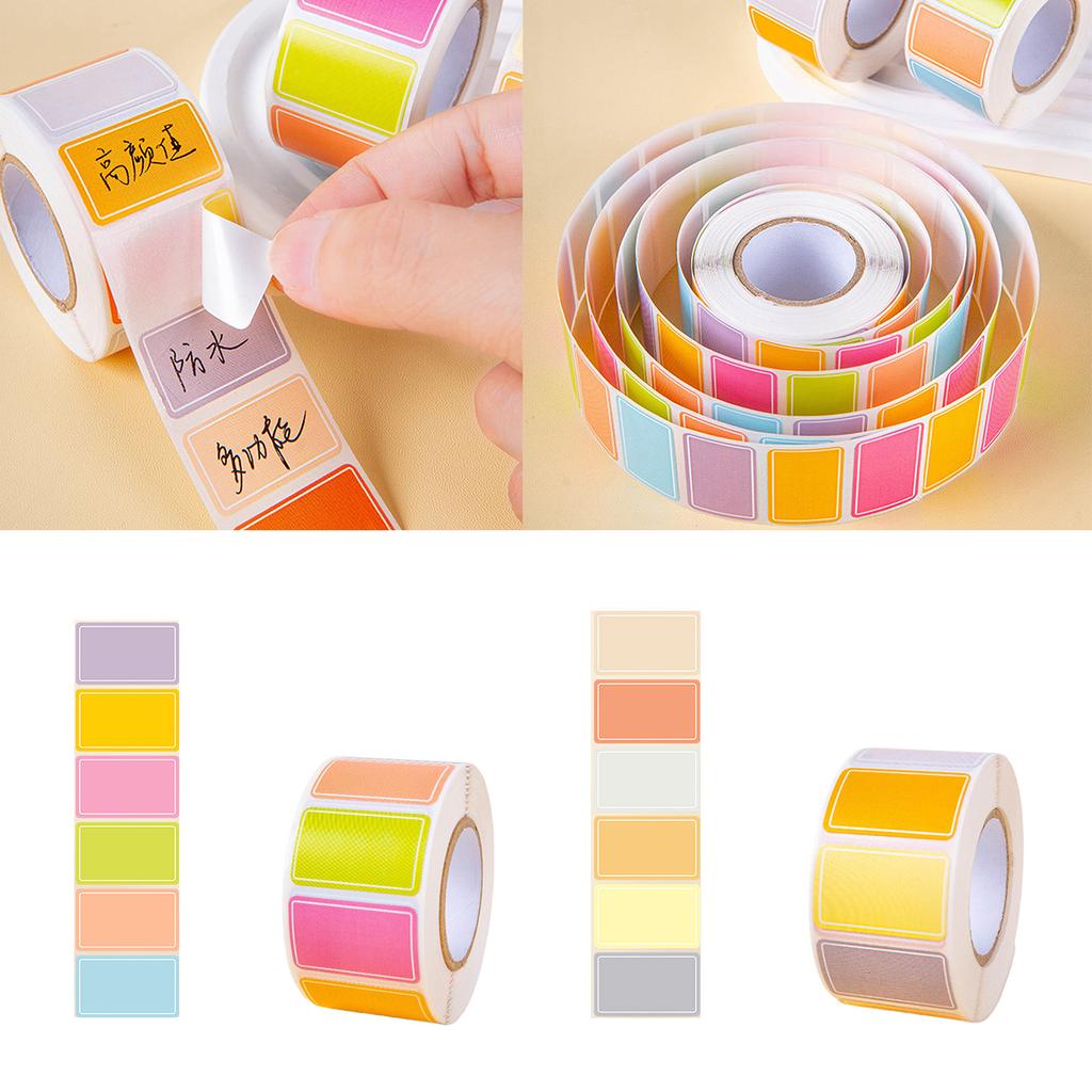 500Pcs Self Adhesive Name Stickers Writable Label Stickers Food Labels Waterproof Labels for Condiment Jars Clothes