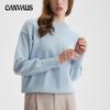 Autumn and Winter Women's Sweater Solid Color Comfortable Casual Loose Round Neck Long Sleeve Sweater