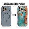 Ретро Чехол с Мраморным Узором Для iPhone 17 Pro Max Магнитный Для Magsafe Гибридный ТПУ+ПК Матовое Покрытие Для iPhone 16 15 14 13 Pro Max