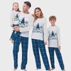 2024 Christmas Parent-Child Pajama Sets - European & American Style Two-Piece Homewear