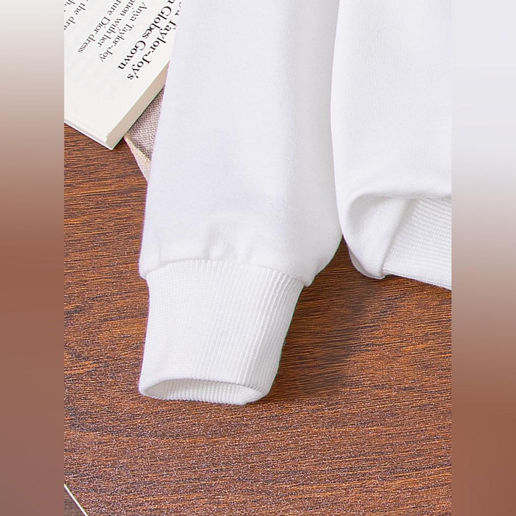 Kids Cartoon Casual Fashion Outfit Set Long Sleeve Top & Pants