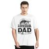 Reel Cool Dad Print Classic T-shirt Mens Clothing Fishing Rod And Fish Graphic T Shirt Fashion Casual Tops O-neck Tshirt