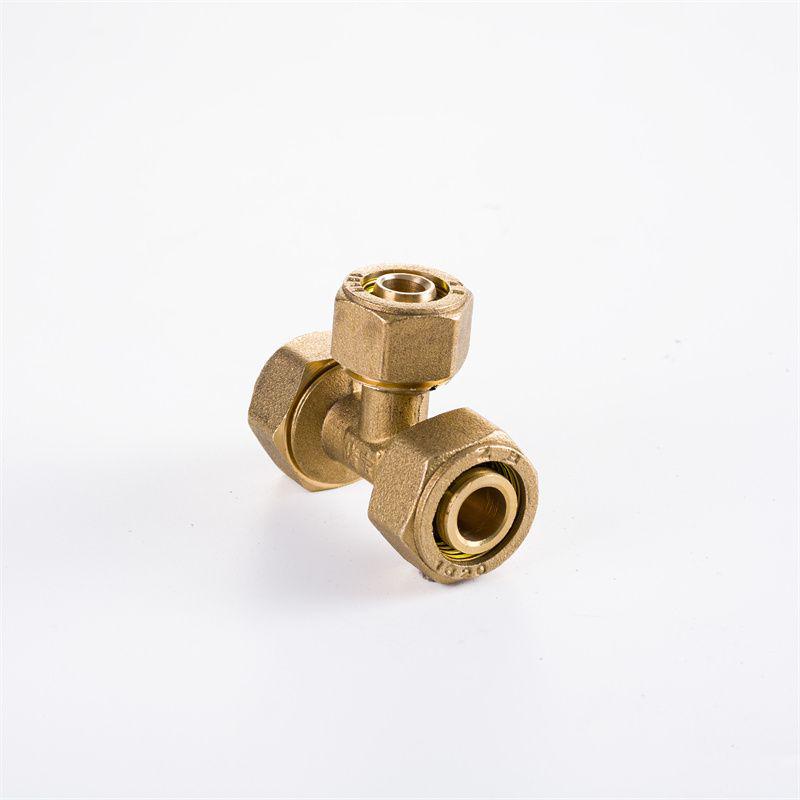 1216 Solar Water Heater Aluminum-Plastic Pipe Fitting, 4 & 6 Points, 1620 Copper Fitting with Internal/External Thread Elbow Tee.