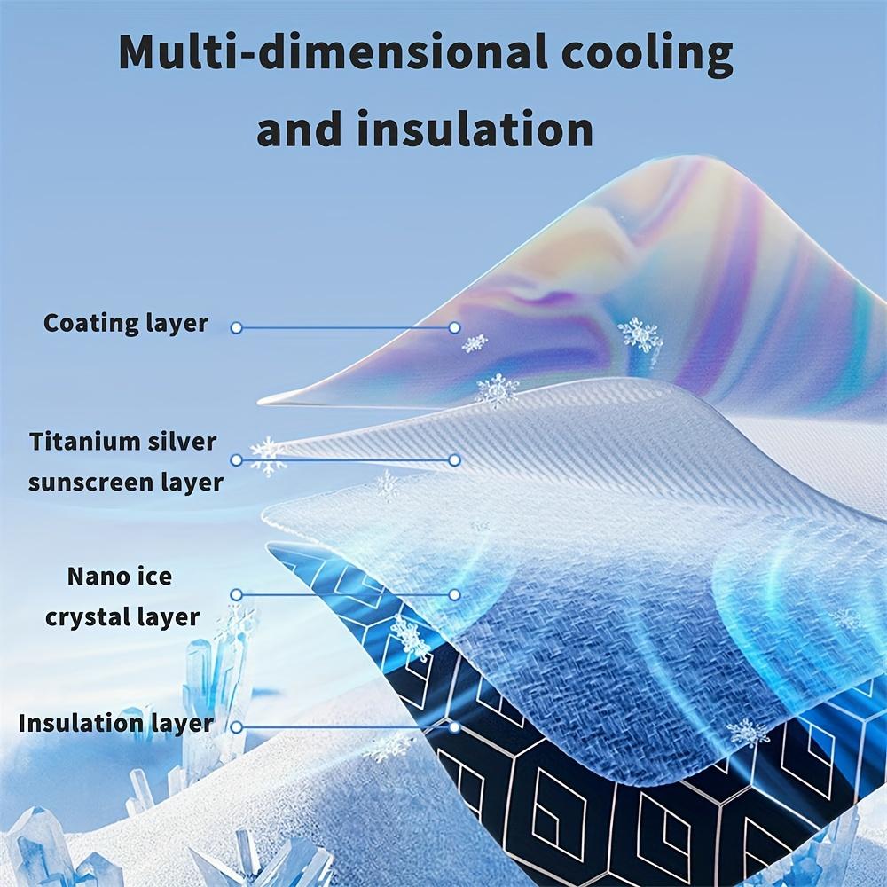 Car Windshield Laser Sunshade UPF 100 Plus UV Protection Foldable Front Window Sun Visor for SUV and MPV