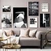 Черно-белый модный постер уличный пейзаж печать настенное искусство абстракция холст картина фотография современное украшение комнаты картина без рамки