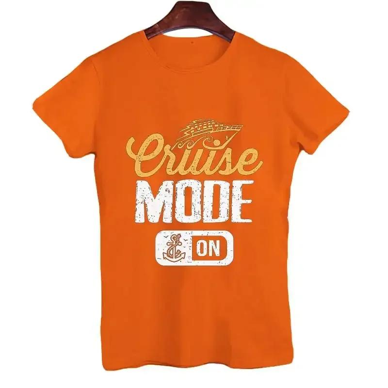 Мужская футболка, модная винтажная Круизная мода, графическая футболка, мужская футболка с круглым вырезом, свободные топы, летняя унисекс женская одежда, футболки