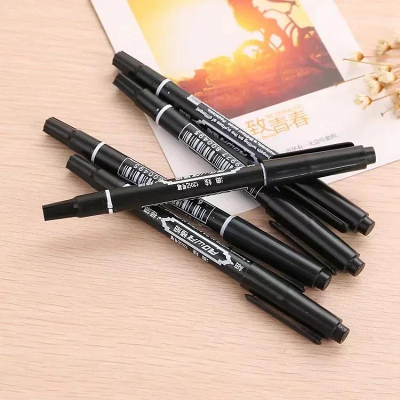 5/10 шт. Двусторонний маркер Масляный быстросохнущий маркер Художественный маркер Тонкий черный маркер на водной основе Оптовая продажа