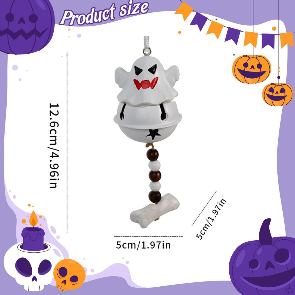 Bell Wind Chime Halloween Decoration Cute Windchime Pendant Hanging Ornament for Front