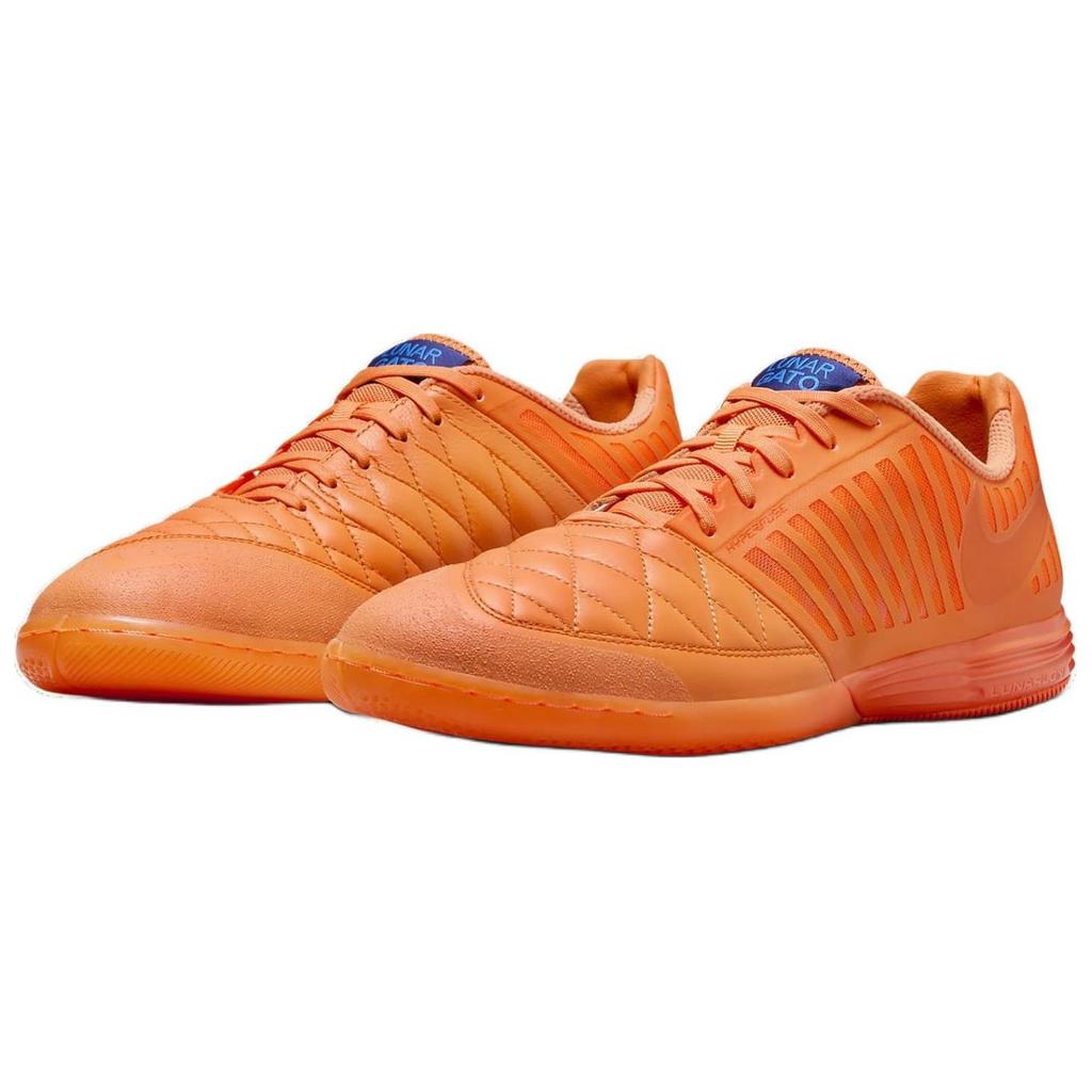 Nike Мужские кроссовки Lunar Gato 2 IC Bright Mandarin Оранжевые 580456-800