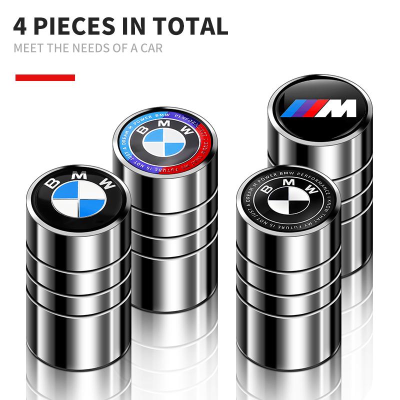 BAIN7 4PCS Metal Car Wheel Tire Valve Air Stem Cap For BMW M Performance M3 M5 M6 F01 G20 X1 X2 X3 X5 E60 F10 F30 E39 F20 E87 E92 G30
