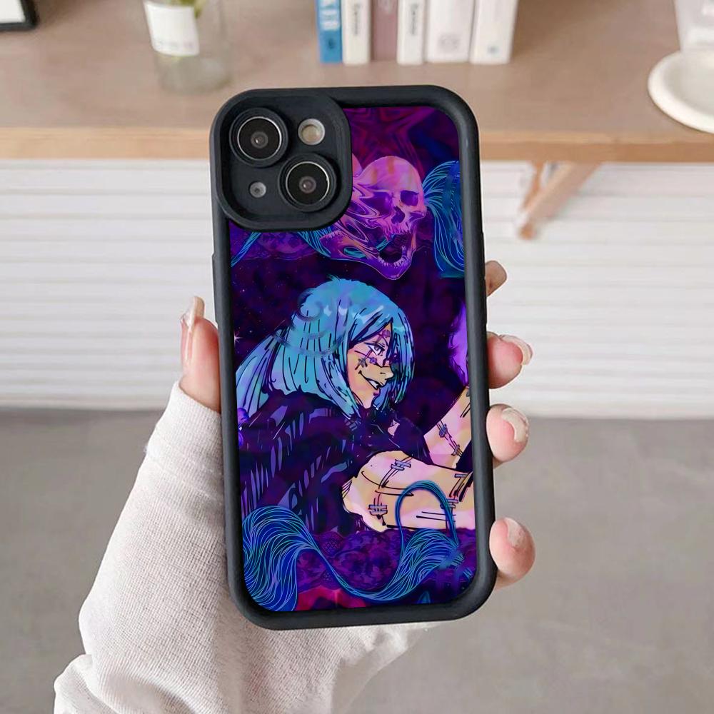 Чехол для телефона JJK Махито для iPhone 17 16 15 14 13 12 11 Air Pro Max Plus Черный Мягкий ТПУ Ударопрочный Чехол