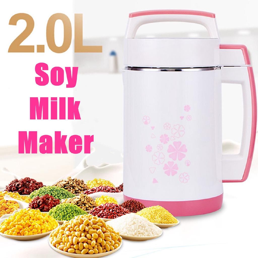 2л Машина для приготовления рисовой каши Стальная Безфильтровая Автоматический Подогрев Соковыжималка для соевого молока Многофункциональная Машина для соевого молока