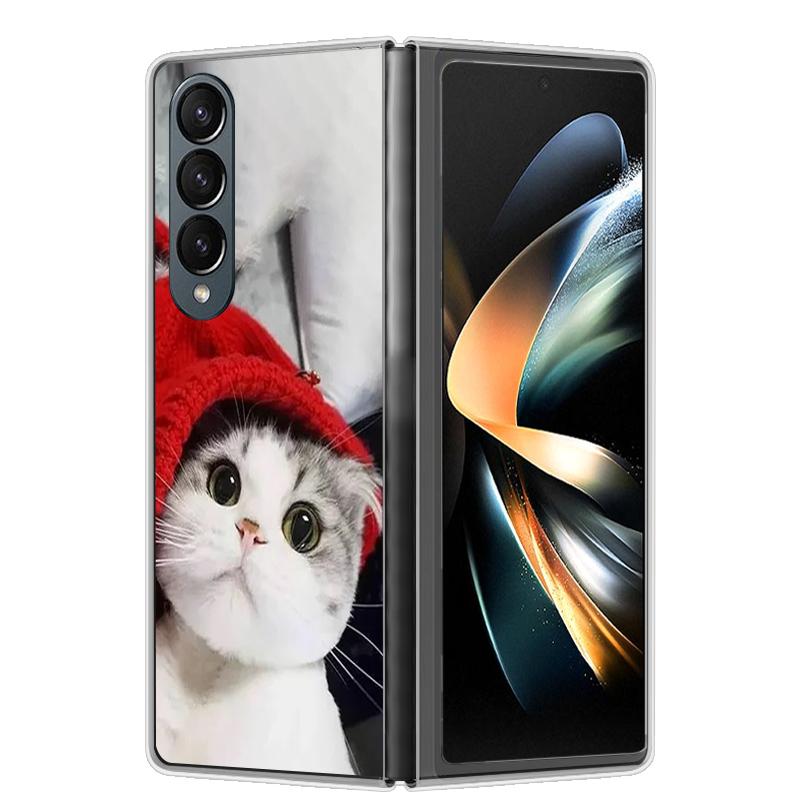 Чехол для Samsung Z Fold 4 ZFold 5 4 5G Жесткий прозрачный чехол для телефона для Samsung Galaxy Z Fold4 Fold5 Ударопрочный бампер Fundas
