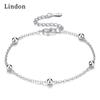 Lindon Zircon Bracelet Jewelry Geometric Bead Chain Link Bracelets Fashion Fine Wedding Gift for Girlfriend Women