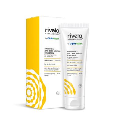 Rivela Dermascience от Минеральный солнцезащитный лосьон SPF 50 PA+++ Для нормальной и сухой кожи 50 мл