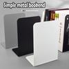 Simple Ins Wind Book Stand Metal Desktop Book Stand Student Book Block Large Thickened 2 Pieces Storage Rack Stationery Black