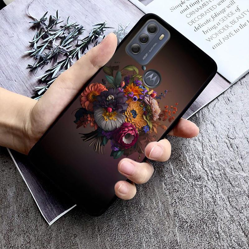 Wild Flower Phone Case For Moto G84 G22 G32 G42 G52 G62 G53 G72 G60 G60S G100 G10 G20 G30 G13 G50 G 5G G Pure