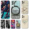 Чехол для телефона Bike Art для iPhone 5 5S 2020se 6 6s 7 8 plus x 10 XR XS 11 12 13 mini pro MAX, черная задняя крышка из ТПУ