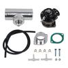Universal Billet Aluminum Type-Rs Turbo Blow Off Valve Bov+2.5" Flange Tube Pipe Black/Blue