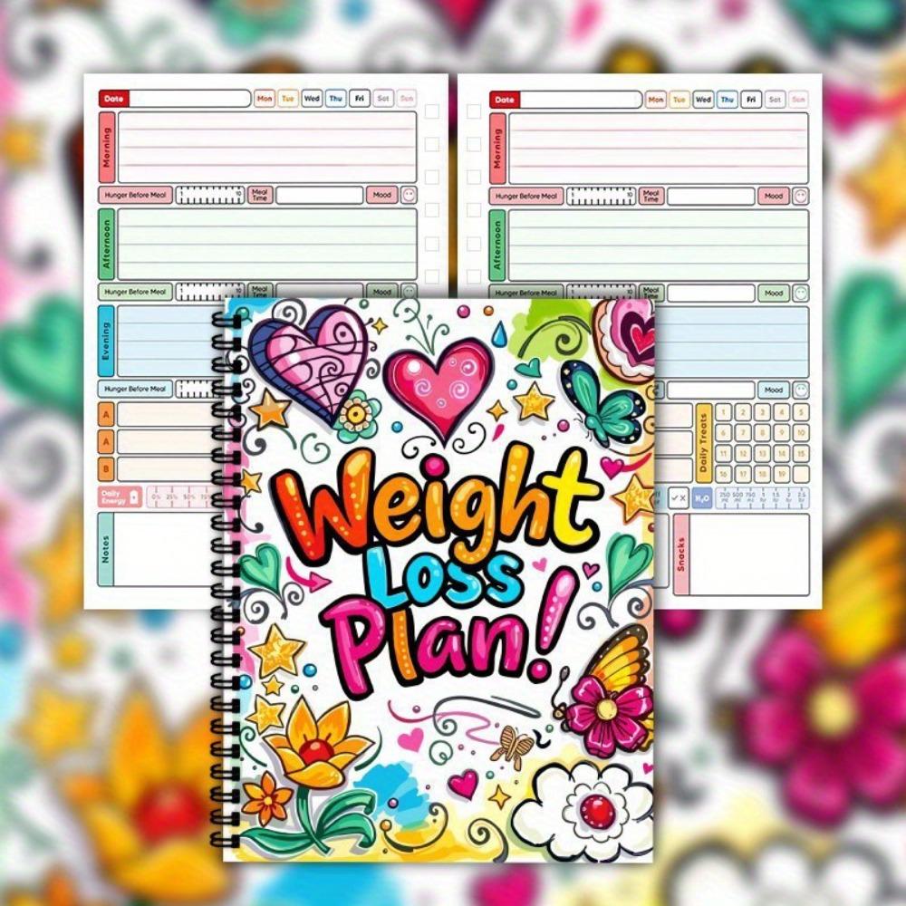 104 Pages Weight Loss Plan Book 12 Weeks Diet Meal Notepad High Quality Fitness Journal  Health